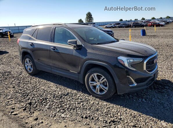 3GKALUEU2JL222689 2018 GMC TERRAIN Black Widok z przodu
