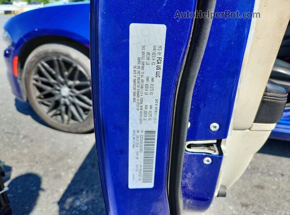 2C3CDXHG4JH223624 2018 DODGE CHARGER Blue VIN կոդի պիտակի տեսք