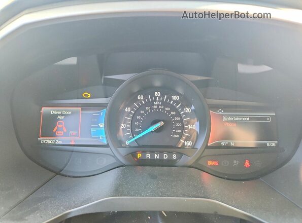 2FMPK3J91LBA46524 2020 FORD EDGE Blue Rear seats view