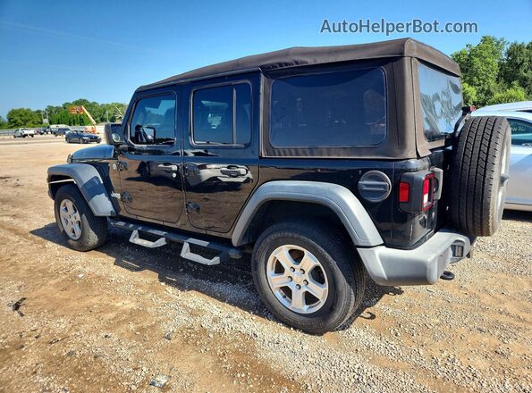 1C4HJXDG4JW147971 2018 JEEP WRANGLER Black Tył prawy