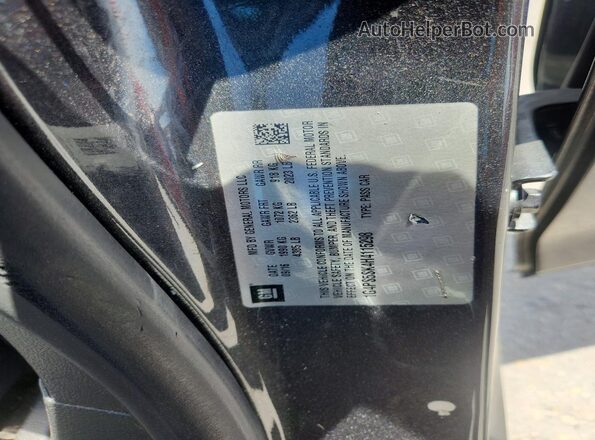 1G4PS5SK4H4115298 2017 BUICK VERANO Black Вид наклейки з VIN-кодом
