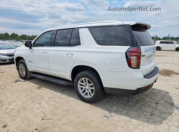 1GNSKMKDXMR165105 2021 CHEVROLET TAHOE Белый Задняя правая четверть