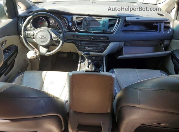 KNDMC5C11G6187251 2016 KIA SEDONA Серый Вид щитка приборов
