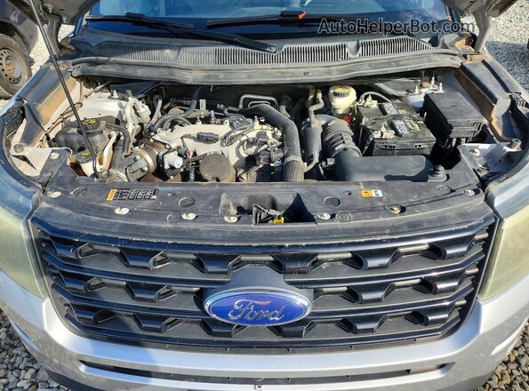 1FM5K8GT3GGA25423 2016 FORD EXPLORER Silver Вид наклейки з VIN-кодом