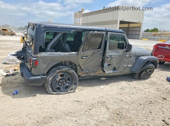 1C4HJXDG7LW133422 2020 JEEP WRANGLER Gray Przód prawy