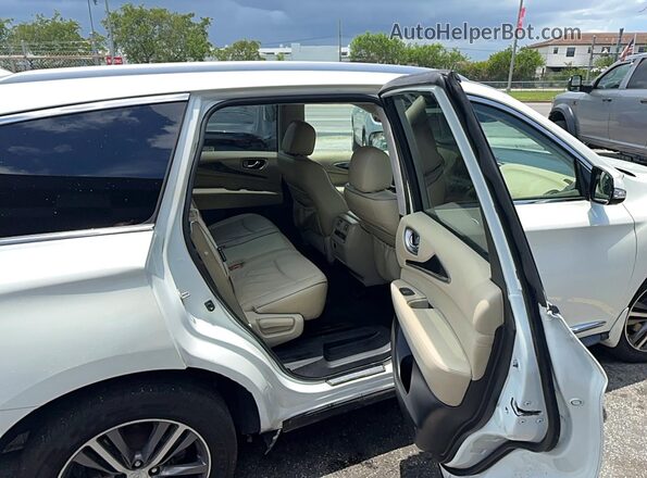5N1DL0MN3KC502819 2019 INFINITI QX60 White Вид салону спереду