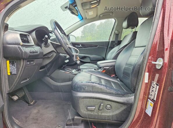 5XYPH4A5XGG186255 2016 KIA SORENTO Темно-бордовый Вид панели приборов