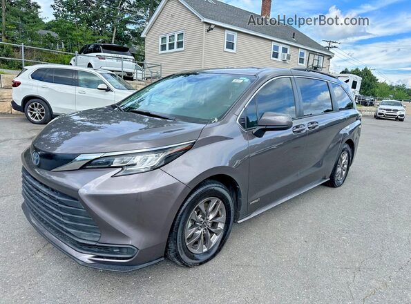 5TDKRKEC2MS025577 2021 TOYOTA SIENNA Black Задня ліва чверть