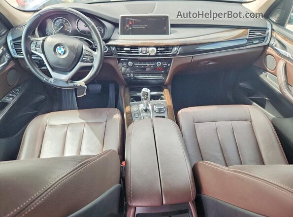 5UXKT0C57G0S78474 2016 BMW X5 Blue Սարքավորումների վահանակի տեսք