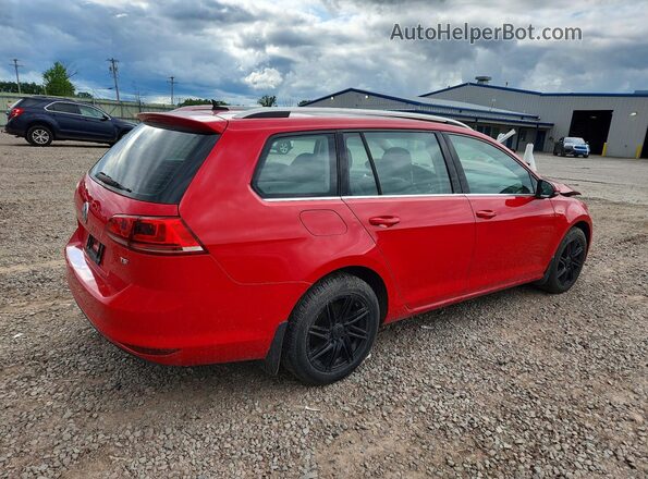 3VWC17AUXHM500905 2017 VOLKSWAGEN GOLF Красный Передняя правая четверть