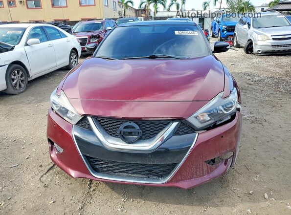 1N4AA6AP1HC369398 2017 NISSAN MAXIMA Red უკანა ხედი