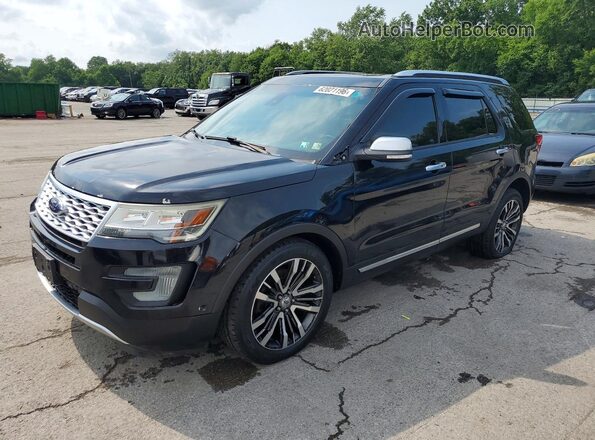 1FM5K8HT1GGD22883 2016 FORD EXPLORER Black Rear left