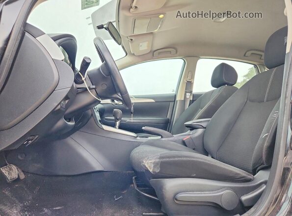 3N1AB7APXJY341385 2018 NISSAN SENTRA Black წინა პანელის ხედი