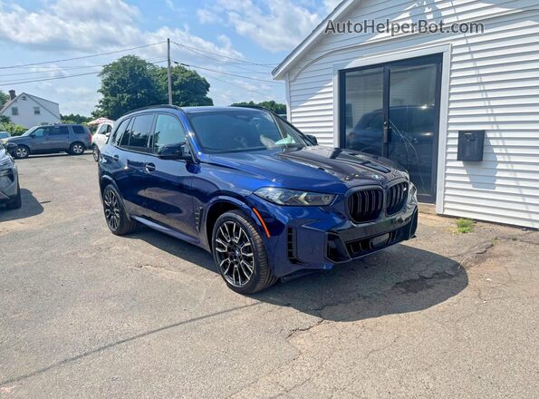 5UX33EU03R9T09335 2024 BMW X5 Blue Դիմացի տեսք