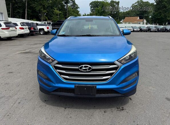 KM8J3CA4XJU622030 2018 HYUNDAI TUCSON Blue Вид ззаду