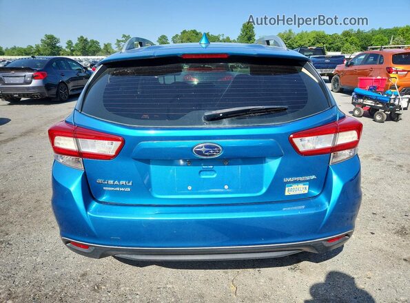 4S3GTAC67K3716374 2019 SUBARU IMPREZA Blue Vista interior delantera