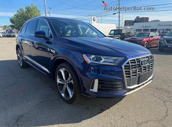 WA1LXAF72MD014929 2021 AUDI Q7 Синий Задняя левая четверть