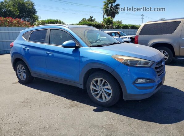 KM8J33A44GU091674 2016 HYUNDAI TUCSON Blue Vista frontal