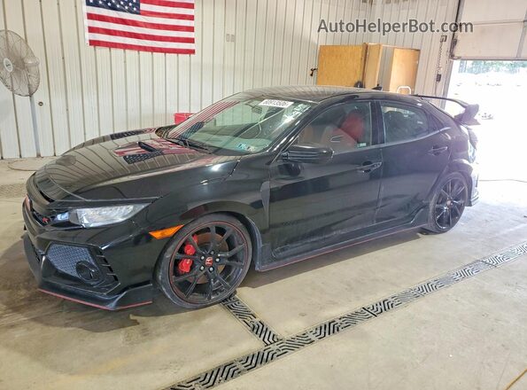 SHHFK8G74JU202363 2018 HONDA CIVIC Black Tył lewy