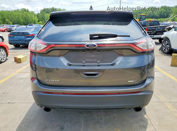 2FMPK4G98HBB79043 2017 FORD EDGE Gray Front interior view