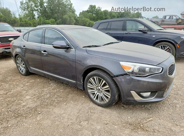 KNALN4D75G5221486 2016 KIA CADENZA Charcoal Vista frontal