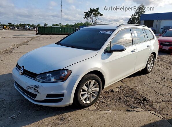 3VWC17AU0HM536800 2017 VOLKSWAGEN GOLF Белый Задняя левая четверть