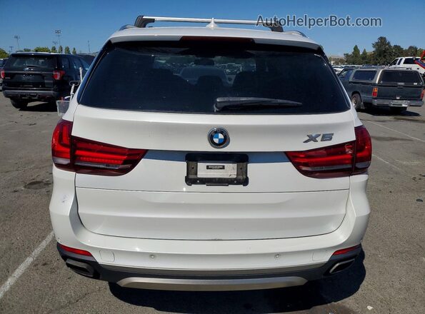 5UXKT0C55H0S80614 2017 BMW X5 White Widok wnętrza z przodu