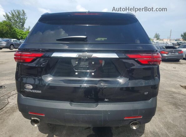 1GNERHKW0NJ163199 2022 CHEVROLET TRAVERSE Black Widok wnętrza z przodu