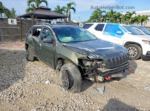 1C4PJMBX5KD169410 2019 JEEP CHEROKEE Green Դիմացի տեսք
