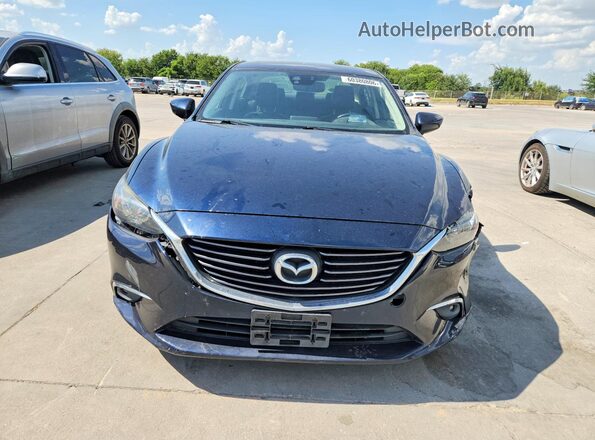 JM1GJ1W54G1470881 2016 MAZDA 6 Blue Widok z tyłu