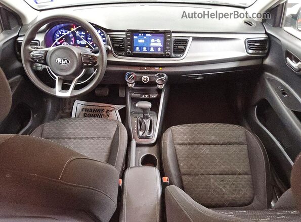 3KPA24AB5KE187963 2019 KIA RIO White Widok deski rozdzielczej
