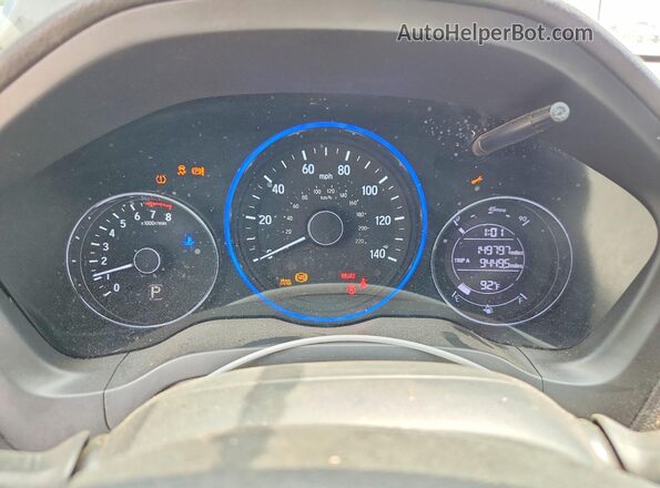 3CZRU5H35MM717353 2021 HONDA HR-V Black Вид задніх сидінь