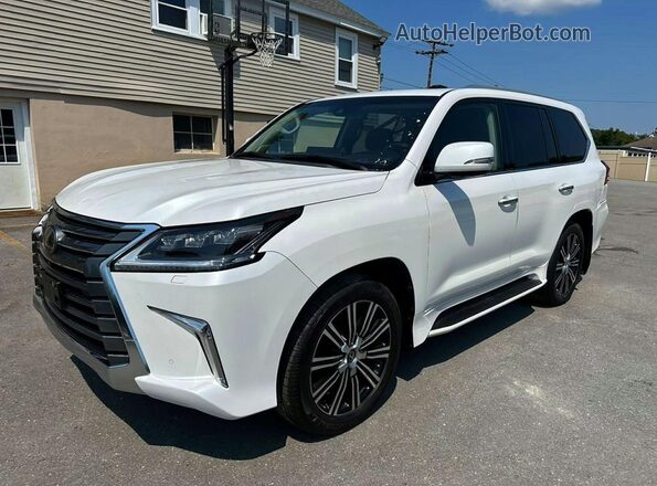 JTJHY7AX3K4292851 2019 LEXUS LX570 Белый Задняя левая четверть
