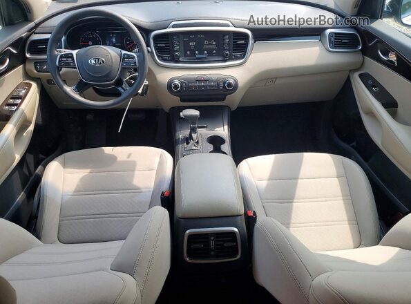 5XYPGDA30KG568904 2019 KIA SORENTO White Widok zestawu wskaźników