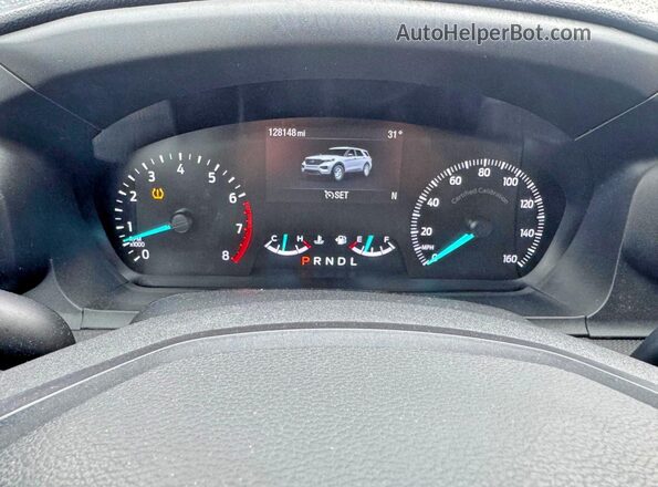 1FM5K8AB3LGA71201 2020 FORD EXPLORER Two Tone Instrument cluster view