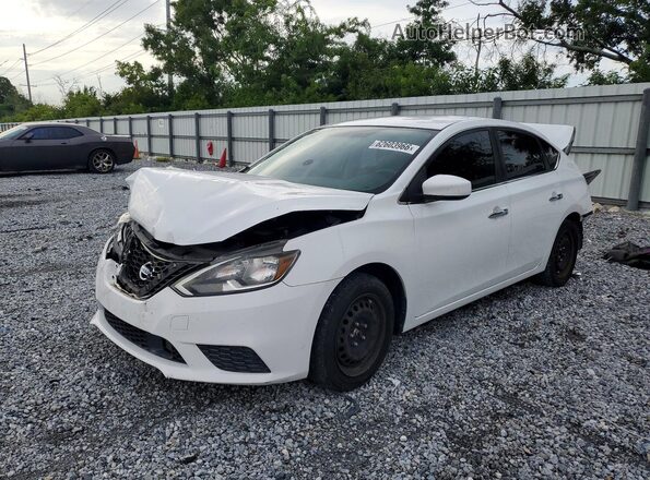 3N1AB7AP9KY334574 2019 NISSAN SENTRA White Tył lewy
