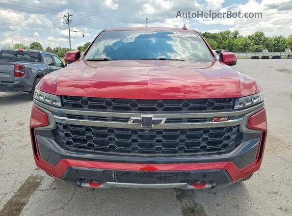 1GNSKPKD1NR140015 2022 CHEVROLET TAHOE Red Rear view