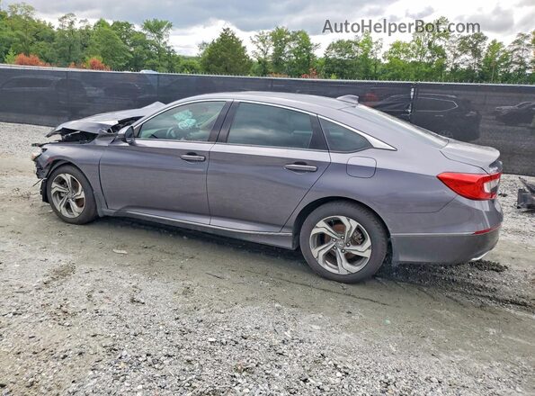 1HGCV1F52JA260937 2018 HONDA ACCORD Gray Trasero derecho