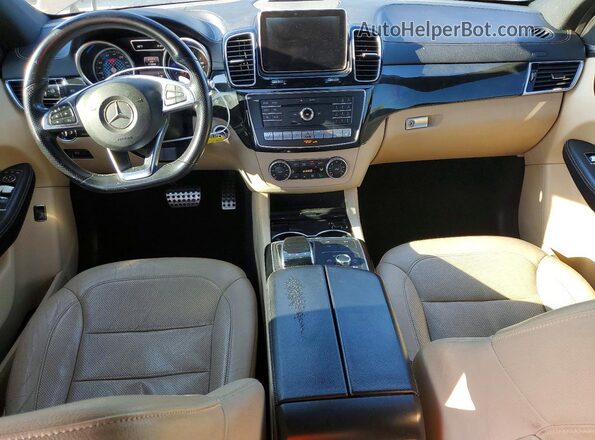 4JGED6EB3GA020699 2016 MERCEDES-BENZ GLE-CLASS Brown ხელსაწყოთა პანელის ხედი