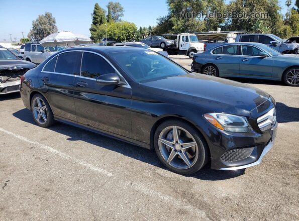 55SWF4JB2GU173271 2016 MERCEDES-BENZ C Черный Вид спереди