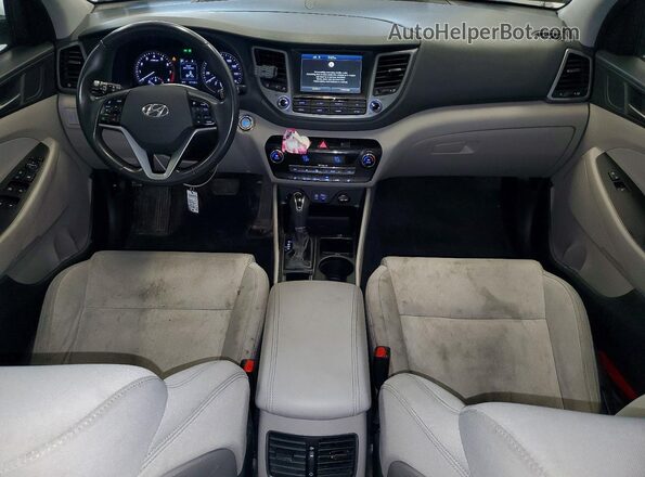 KM8J3CA24JU637976 2018 HYUNDAI TUCSON White Widok zestawu wskaźników