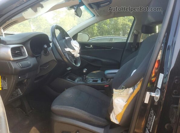 5XYPG4A38JG357531 2018 KIA SORENTO Black Widok deski rozdzielczej