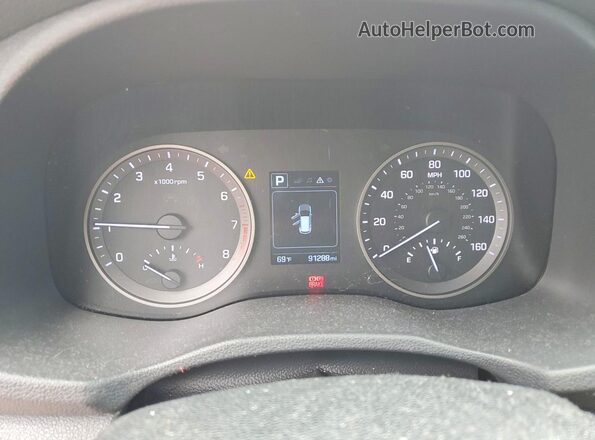 KM8J3CA21GU077326 2016 HYUNDAI TUCSON Оранжевый Вид задних сидений