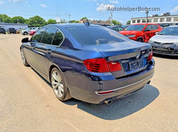 WBA5B3C55GG257873 2016 BMW 5 SERIES Blue Delantero derecho