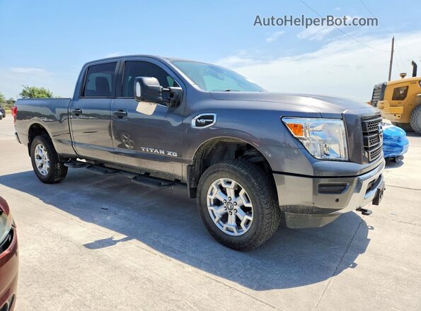 1N6AA1FB6NN100112 2022 NISSAN TITAN Gray Դիմացի տեսք