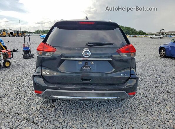 KNMAT2MT9HP516193 2017 NISSAN ROGUE Black Вид салону спереду