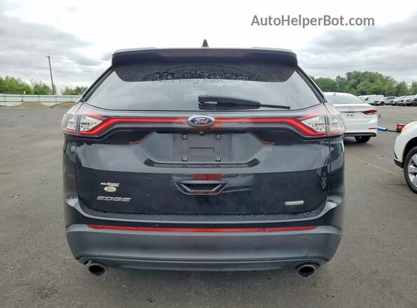 2FMPK3G98GBC48290 2016 FORD EDGE Black წინა სალონის ხედი