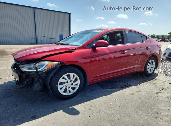 KMHD74LF1HU384083 2017 HYUNDAI ELANTRA Red Trasero izquierdo