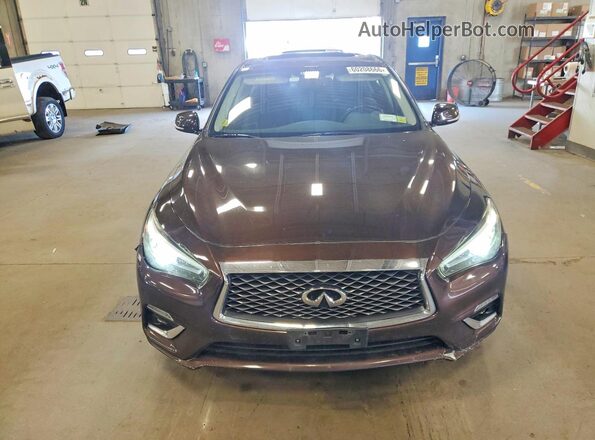 JN1EV7AR7JM444955 2018 INFINITI Q50 Brown Rear view