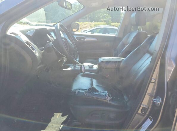 5N1DR2MMXHC676672 2017 NISSAN PATHFINDER Gray წინა პანელის ხედი
